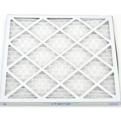 Pleated Air Filter: Wire-Backed Pleated, MERV 8, Synthetic, 35% Efficient, 20" High, 20" Wide, 1" Deep