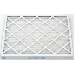 Pleated Air Filter: Wire-Backed Pleated, MERV 10, Synthetic, 55% Efficient, 20" High, 25" Wide, 2" Deep