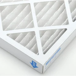 Pleated Air Filter: Wire-Backed Pleated, MERV 10, Synthetic, 55% Efficient, 20" High, 20" Wide, 2" Deep