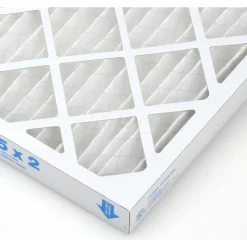 Pleated Air Filter: Wire-Backed Pleated, MERV 10, Synthetic, 55% Efficient, 16" High, 25" Wide, 2" Deep