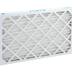 Pleated Air Filter: Wire-Backed Pleated, MERV 10, Synthetic, 55% Efficient, 16