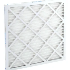 Pleated Air Filter: Wire-Backed Pleated, MERV 10, Synthetic, 55% Efficient, 20