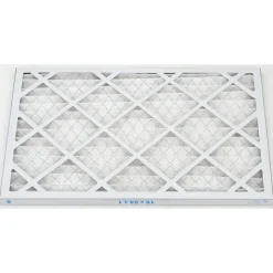 Pleated Air Filter: Wire-Backed Pleated, MERV 8, Synthetic, 35% Efficient, 16" High, 24" Wide, 1" Deep