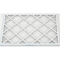 Pleated Air Filter: Wire-Backed Pleated, MERV 8, Synthetic, 35% Efficient, 18" High, 25" Wide, 1" Deep
