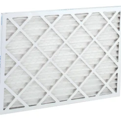 Pleated Air Filter: Wire-Backed Pleated, MERV 8, Synthetic, 35% Efficient, 18" High, 25" Wide, 1" Deep