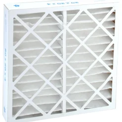 Pleated Air Filter: Wire-Backed Pleated, MERV 8, Synthetic, 35% Efficient, 20