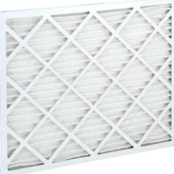 Pleated Air Filter: Wire-Backed Pleated, MERV 10, Synthetic, 55% Efficient, 20" High, 24" Wide, 1" Deep