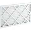 Pleated Air Filter: Wire-Backed Pleated, MERV 10, Synthetic, 55% Efficient, 12" High, 20" Wide, 1" Deep