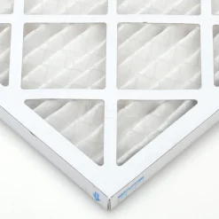 Pleated Air Filter: Wire-Backed Pleated, MERV 10, Synthetic, 55% Efficient, 24" High, 24" Wide, 1" Deep