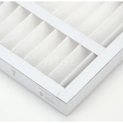 Pleated Air Filter: Wireless Pleated, MERV 8, Synthetic, 35% Efficient, 24" High, 24" Wide, 2" Deep