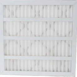 Pleated Air Filter: Wireless Pleated, MERV 8, Synthetic, 20" High, 20" Wide, 1" Deep