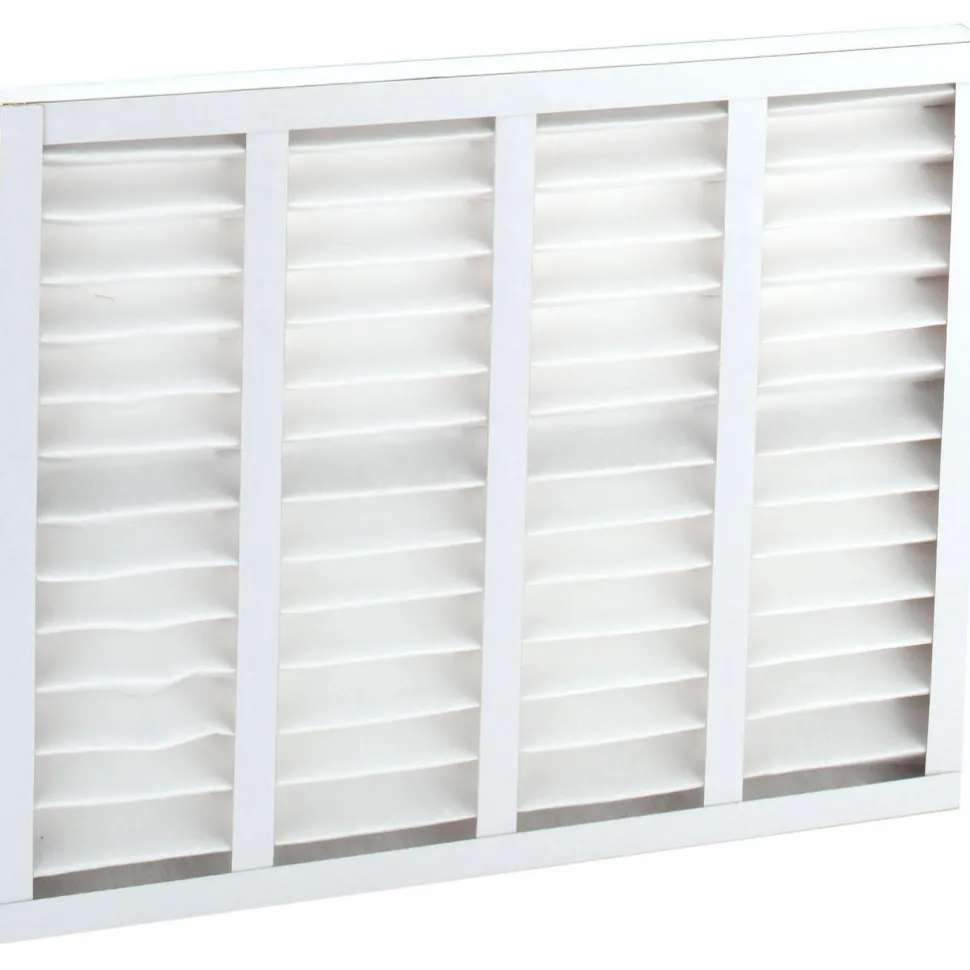Pleated Air Filter: Wireless Pleated, MERV 8, Synthetic, 35% Efficient, 20" High, 25" Wide, 2" Deep