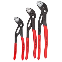 Plier Set: 3 Pc, Pipe Wrench & Water Pump Pliers