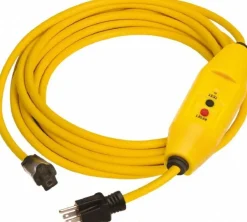 Plug-In GFCI Cord Set: 25' Cord, 15A, 125V