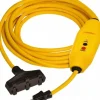 Plug-In GFCI Cord Set: 50' Cord, 15A, 125V