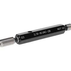 Plug Thread Gage: 3/8-16 Thread, 2B Class, Double End, Go & No Go