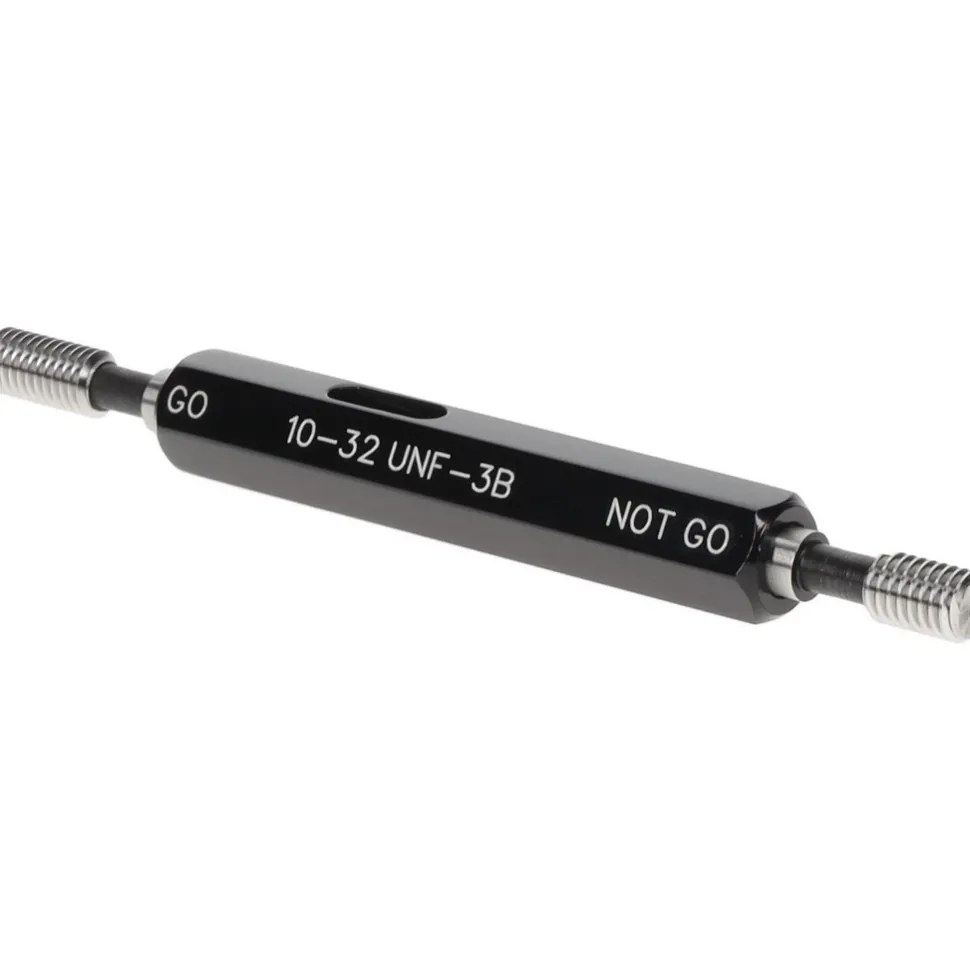Plug Thread Gage: #10-32 Thread, 3B Class, Double End, Go & No Go