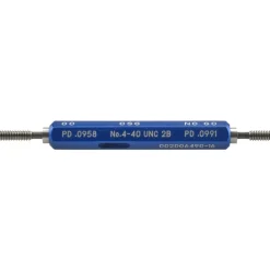 Plug Thread Gage: #4-40 Thread, 2B Class, Double End, Go & No Go