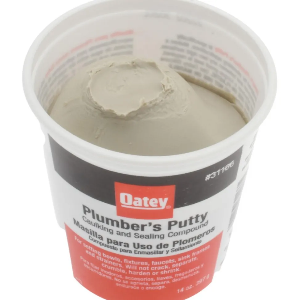 Plumbers Putty: Type: Plumber's Putty; Container Size: 14 oz; For Use With: Frames, faucets, & Strainer Baskets
