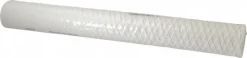 Plumbing Cartridge Filter: 2-1/2" OD, 20" Long, 1 micron, Cotton