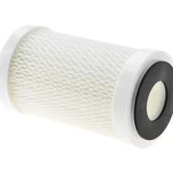 Plumbing Cartridge Filter: 2-1/2" OD, 4-7/8" Long, 30 micron, Polyester