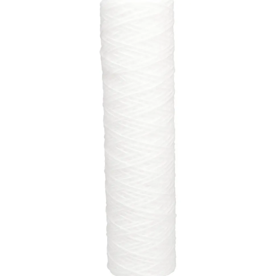 Plumbing Cartridge Filter: 2-1/2" OD, 9-7/8" Long, 10 micron, Polypropylene