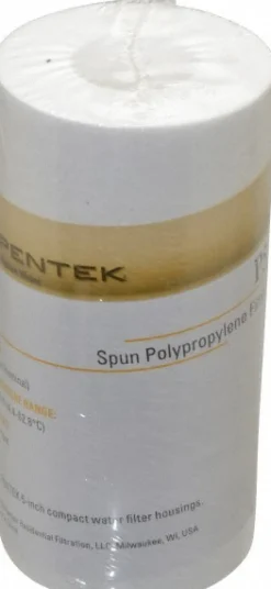 Plumbing Cartridge Filter: 2-3/8" OD, 4-7/8" Long, 5 micron, Polypropylene