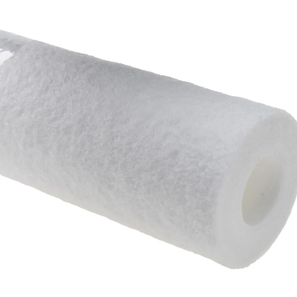 Plumbing Cartridge Filter: 2-1/2" OD, 9-7/8" Long, 5 micron, Polypropylene
