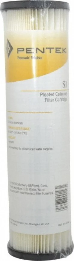 Plumbing Cartridge Filter: 2-5/8" OD, 9-3/4" Long, 20 micron, Resin Cellulose
