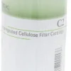 Plumbing Cartridge Filter: 2-1/2" OD, 4-7/8" Long, 5 micron, Carbon Impregnated Cellulose