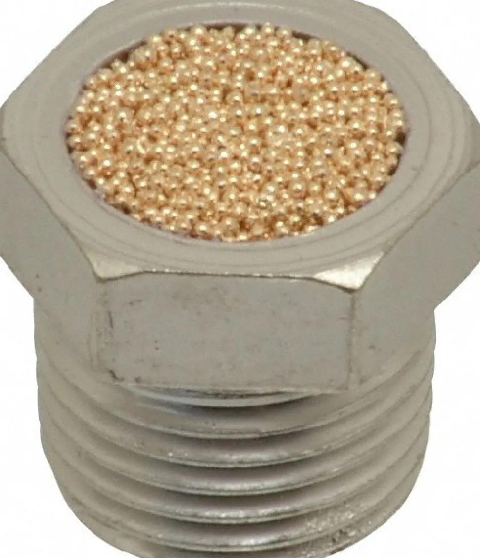 Pneumatic Breather Vent Muffler: 1/8" Male NPT