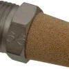 Pneumatic Exhaust Muffler: 3/8" Male NPT, 81 dB
