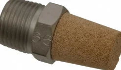 Pneumatic Exhaust Muffler: 3/8" Male NPT, 81 dB