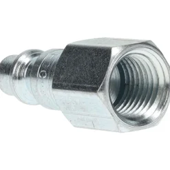 Pneumatic Hose Coupling: 1/4-18, 1/4" Body Dia, Industrial Interchange
