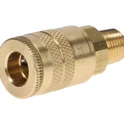 Pneumatic Hose Coupling: 1/4-18, 1/4" Body Dia, Industrial Interchange