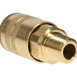 Pneumatic Hose Coupling: 1/4-18, 1/4" Body Dia, Industrial Interchange