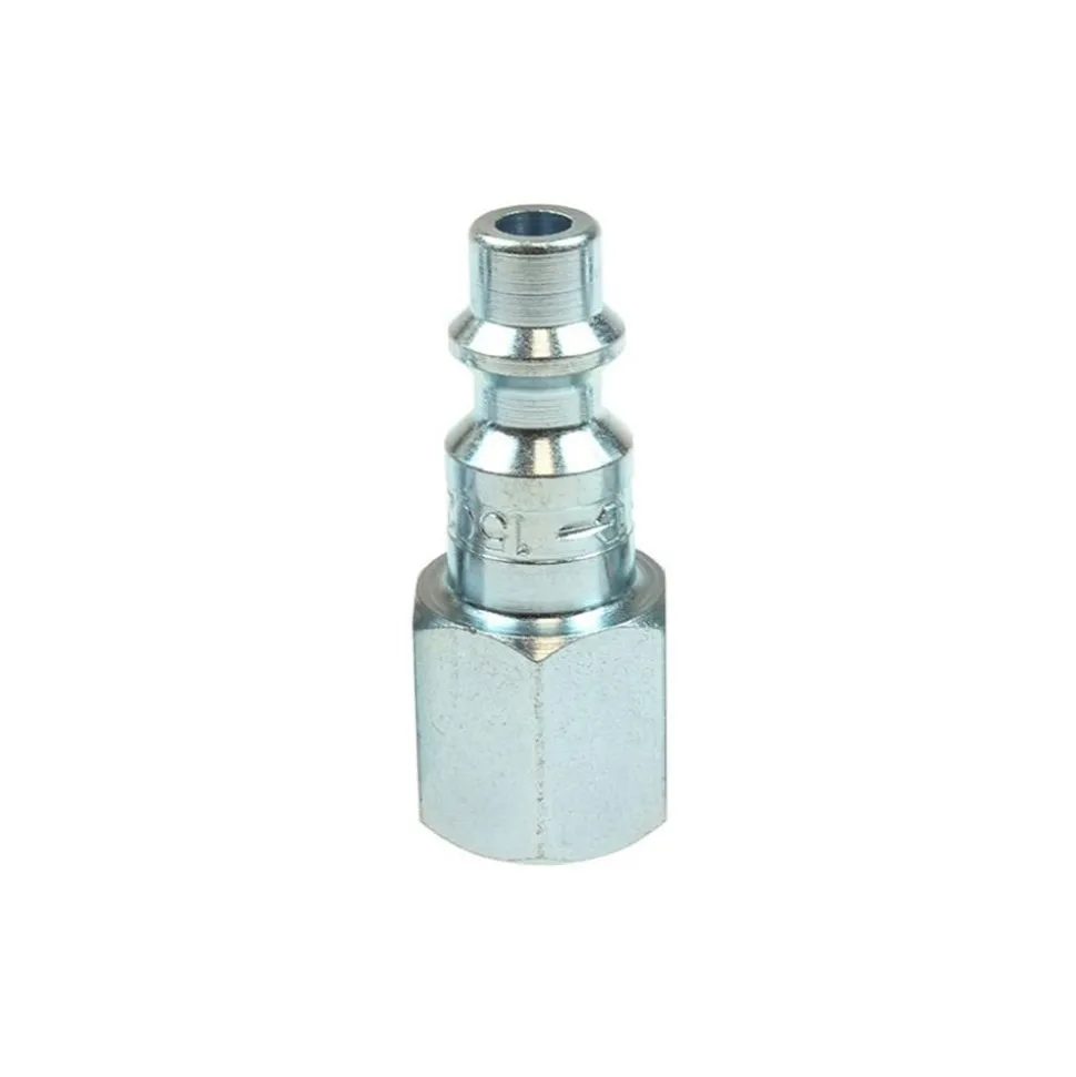 Pneumatic Hose Coupling: 1/4" Thread, 1/4" Body Dia, Industrial Interchange