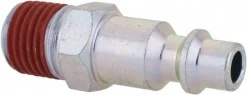 Pneumatic Hose Coupling: 1/4" Thread, 1/4" Body Dia, Industrial Interchange