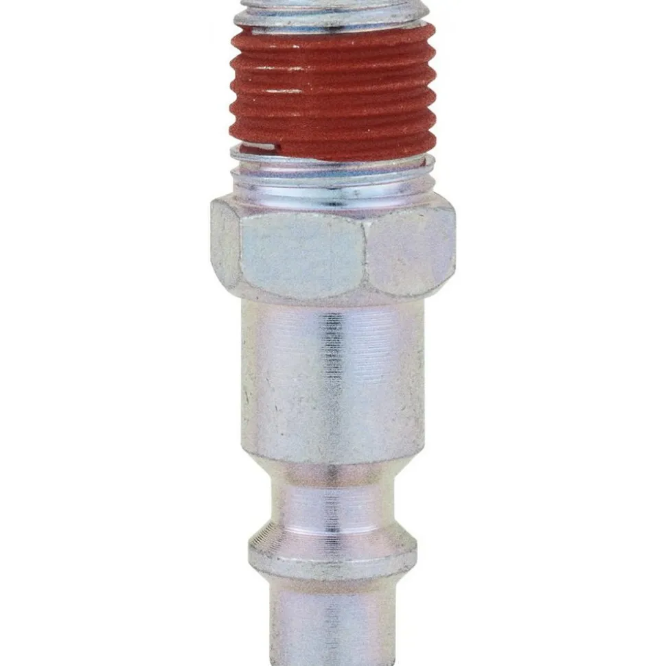 Pneumatic Hose Coupling: 1/4" Thread, 1/4" Body Dia, Industrial Interchange