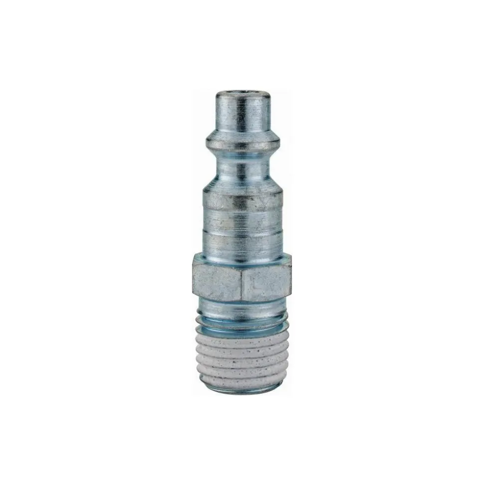Pneumatic Hose Coupling: 1/4" Thread, 1/4" Body Dia, Industrial Interchange