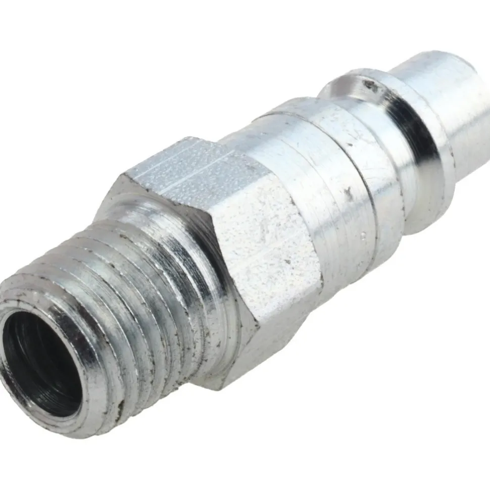 Pneumatic Hose Coupling: 1/4" Thread, 3/8" Body Dia, Industrial Interchange