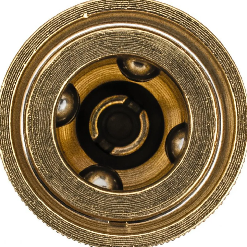 Pneumatic Hose Coupling: 1/4" Thread, 1/4" Body Dia, Industrial Interchange