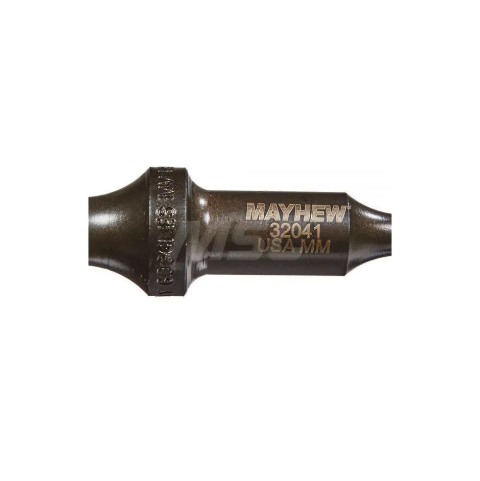 Pneumatic Tool: Roll Pin Punch, 1/4" Head Width, 6" OAL