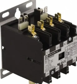 4 Pole, 40 Amp Inductive Load, 110 Coil VAC at 50 Hz and 120 Coil VAC at 60 Hz, Definite Purpose Contactor