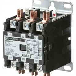 3 Pole, 40 Amp Inductive Load, 24 Coil VAC at 50/60 Hz, Definite Purpose Contactor