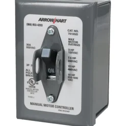 3 Poles, 30 Amp, 3PST, NEMA, Enclosed Manual Motor Starter