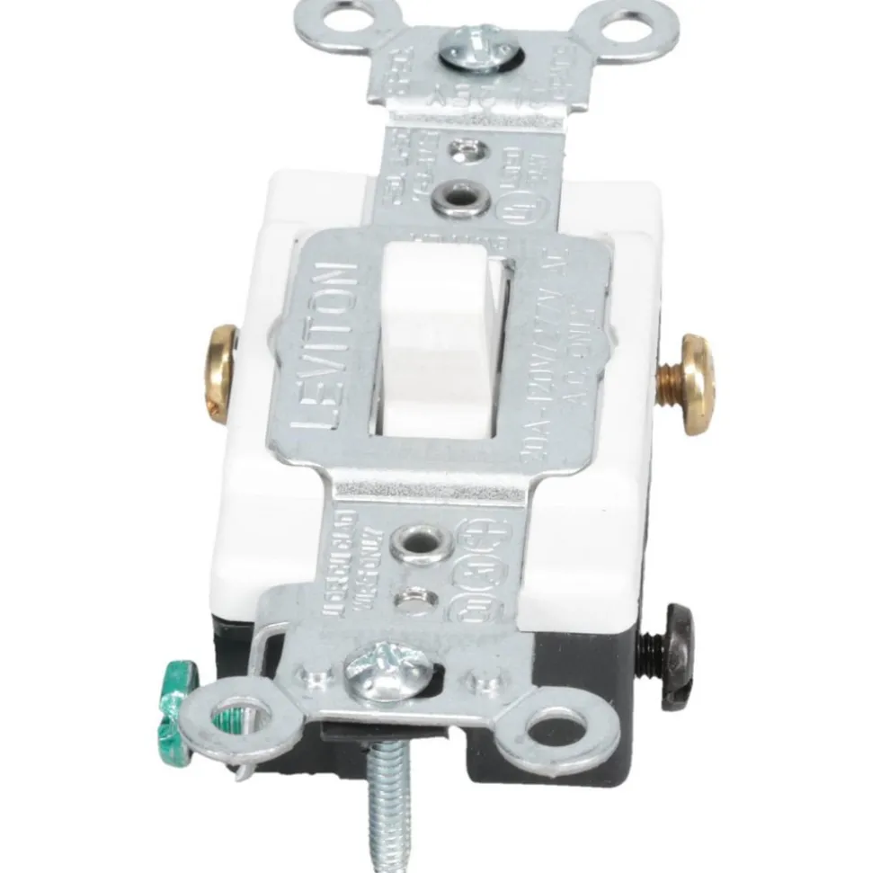 3 Pole, 120 to 277 VAC, 20 Amp, Commercial Grade Toggle Three Way Switch