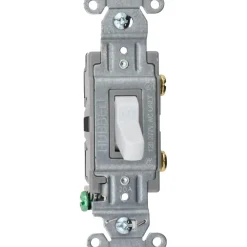 1 Pole, 120 to 277 VAC, 20 Amp, Commercial Grade Toggle Wall Switch