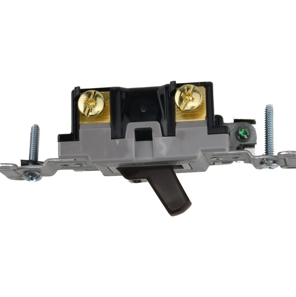1 Pole, 120 to 277 VAC, 20 Amp, Commercial Grade Toggle Wall Switch