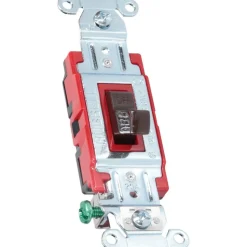 1 Pole, 120 to 277 VAC, 20 Amp, Industrial Grade Toggle Wall Switch